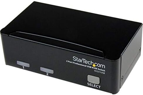 StarTech.com 2-Port Professional KVM Switch - 1U Rackmount KVM Switch - 2-Port - 1920 x 1440 (SV231) in Kuwait
