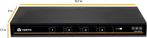 Avocent Vertiv Cybex SC800 Secure Desktop KVM Switch, Single Head Monitor, 4 Port, Dual-Link, Secure Desktop KVM Switch, Common Access Card (CAC), Dedicated Peripheral Port (DPP), TAA Compliant (SC845-001) in Kuwait