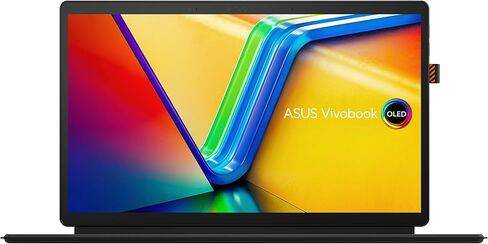 ASUS 2023 Vivobook 13 Slate OLED 2 في 1 كمبيوتر محمول، شاشة 13.3 بوصة FHD OLED تعمل باللمس، وحدة المعالجة المركزية Intel Core™ i3-N300، ذاكرة الوصول العشوائي 8 جيجابايت، تخزين 256 جيجابايت UFS 2.1، Windows 11 Home في وضع S، 0 درجة أسود، T3304GA-DS34T in Saudi Arabia