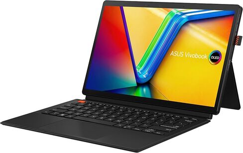 ASUS 2023 Vivobook 13 Slate OLED 2 في 1 كمبيوتر محمول، شاشة 13.3 بوصة FHD OLED تعمل باللمس، وحدة المعالجة المركزية Intel Core™ i3-N300، ذاكرة الوصول العشوائي 8 جيجابايت، تخزين 256 جيجابايت UFS 2.1، Windows 11 Home في وضع S، 0 درجة أسود، T3304GA-DS34T in Saudi Arabia