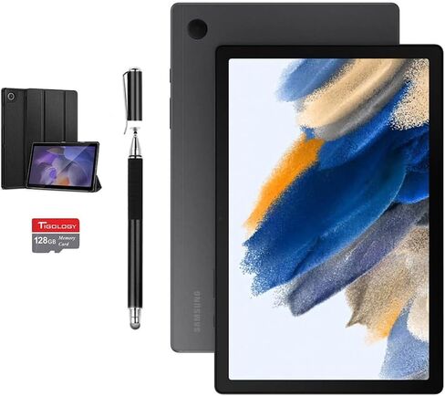 SAMSUNG Galaxy Tab A8 10.5" Inch 32 GB+128GB SD Card Wi-Fi Android 11 Touchscreen International Tablet with Hard Back Tri-Fold Stand Cover Case Accessories in Saudi Arabia