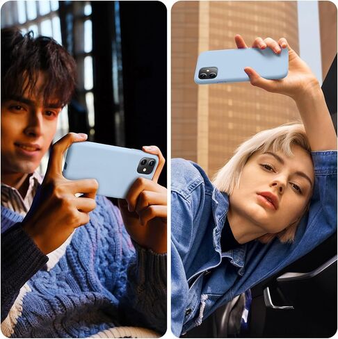 iPhone 11 Case, Silicone Full Body Protection Shockproof iPhone 11 Phone Case with Ultra Slim Soft Anti-Scratch Microfiber Lining, 6.1 inch, Black in Kuwait