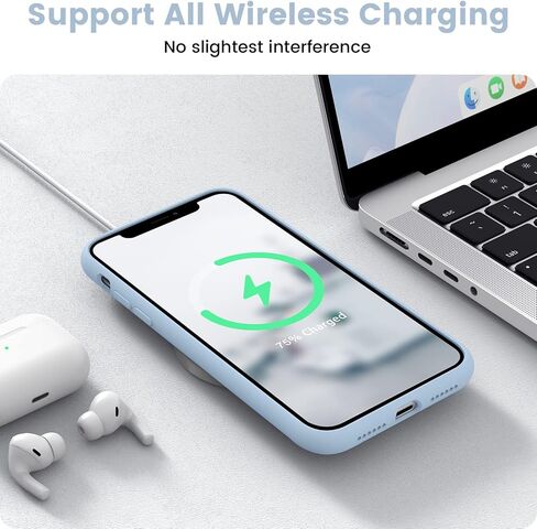 iPhone 11 Case, Silicone Full Body Protection Shockproof iPhone 11 Phone Case with Ultra Slim Soft Anti-Scratch Microfiber Lining, 6.1 inch, Black in Kuwait