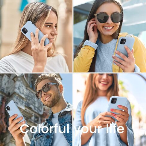 iPhone 11 Case, Silicone Full Body Protection Shockproof iPhone 11 Phone Case with Ultra Slim Soft Anti-Scratch Microfiber Lining, 6.1 inch, Black in Kuwait