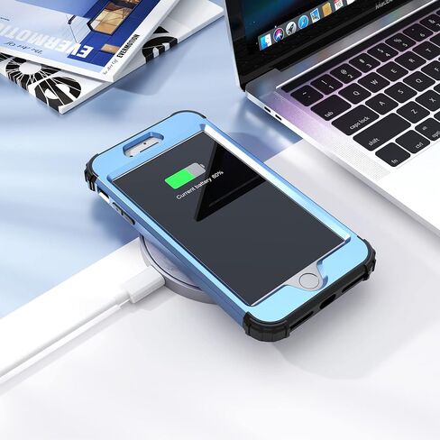 حافظة IDweel iPhone 8 Plus، حافظة iPhone 7 Plus مع واقي شاشة، 3 في 1 هجين مقاوم للصدمات شديد التحمل، غطاء صلب من البولي كربونات، ممتص الصدمات من السيليكون الناعم، حافظة متينة لكامل الجسم، قرص شمسي أصفر in Kuwait