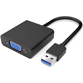 High Speed USB 3.0 to VGA Adapter Converter,Display Port to vga,Support Max Resolution 1080p for Windows 7/8/8.1/10 Desktop Laptop PC Monitor Projector HDTV in Saudi Arabia