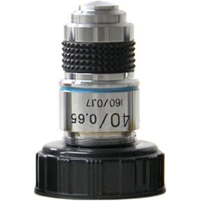 محول مجهر 35ED 4X 10X 40X 100X مجهر عدسة موضوعية أجزاء مجهر بيولوجي ملحقات المجهر (اللون: 40) in Kuwait