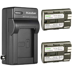 Kastar 1 Pack BP-511 BP-511A Battery and AC Wall Charger for Canon Optura Xi, PowerShot G1, G2, G3, G5, G5 Pro, G6, Pro 1 Cameras in Kuwait