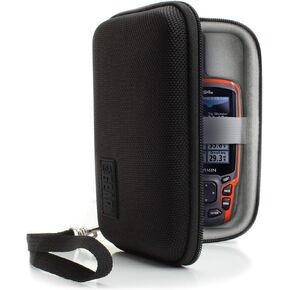 USA GEAR Travel Electronics Organizer - 6.5 Inch Zipper Case with Hard Shell Case Exterior and Accessory Pocket - Charger Organizer, Accessory Organizer, Cable Travel Organizer, and More - Black in Saudi Arabia