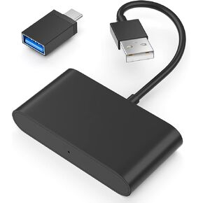 READYXIO Wireless Carplay Adapter, 2023 Upgrade Plug & Play Wired Convert Apple Carplay Wireless Adapter,Easy to Install, Low Latency,Auto Connect Fit for Cars from 2015 & Suitable for iPhone iOS 10+ in Kuwait