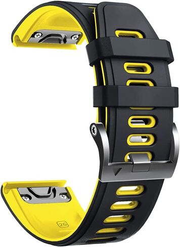 DJDLFA 22 26mm Strap Watch Band Titanium Alloy Replacement For Garmin Fenix 6 6X Pro 5 Plus Fenix 7X 7 Wristband Bracelet Accessories (Color : A, Size : 22mm Fenix 6 6 Pro) in Saudi Arabia