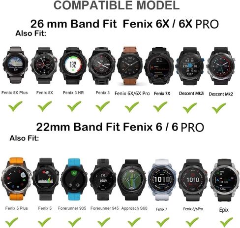 DJDLFA 22 26mm Strap Watch Band Titanium Alloy Replacement For Garmin Fenix 6 6X Pro 5 Plus Fenix 7X 7 Wristband Bracelet Accessories (Color : A, Size : 22mm Fenix 6 6 Pro) in Saudi Arabia