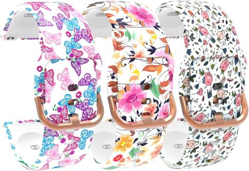 أساور BabyValley من السيليكون متوافقة مع أحزمة الساعة الذكية Ddidbi P66D مقاس 1.85 بوصة، حزام معصم مطبوع ناعم قابل للتعديل لملحقات الساعة الذكية Ddidbi P66D in Kuwait