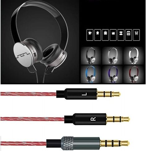 Saipomor Sol Republic V10 Extension Cable with Remote Volume and Mic for Sol Republic Master Tracks HD HD2 Sol Republic V8 V12 X3 Headphones (Red) in Kuwait
