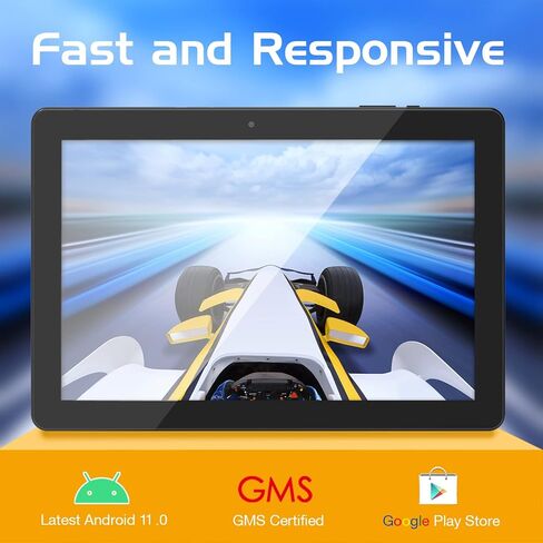 CWOWDEFU Tablet 10 inch with Case Android 11 Tabletas 3GB RAM 32GB Storage Touchscreen Tablets 10.1 Inch Ax WiFi 6 Tablet PC, 6000mAh (Black) in Kuwait