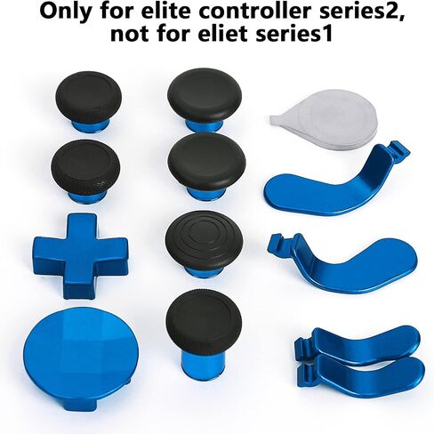 أعواد إبهام معدنية 13 في 1 لوحدة تحكم Xbox One Elite Series 2، أجزاء ملحقات ألعاب وحدة التحكم الأساسية من سلسلة Elite 2، عصا تحكم معدنية 6 قابلة للتبديل، 4 مجاذيف، 2 وسادات D، 1 أداة (متعددة الألوان) in Kuwait