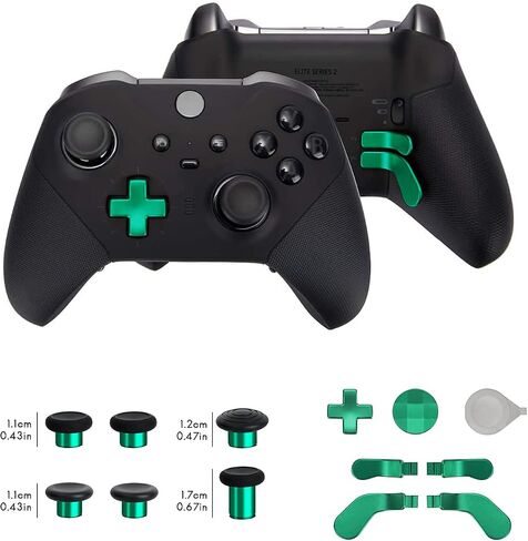 أعواد إبهام معدنية 13 في 1 لوحدة تحكم Xbox One Elite Series 2، أجزاء ملحقات ألعاب وحدة التحكم الأساسية من سلسلة Elite 2، عصا تحكم معدنية 6 قابلة للتبديل، 4 مجاذيف، 2 وسادات D، 1 أداة (متعددة الألوان) in Kuwait