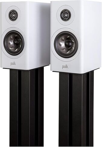 مكبر صوت صغير على رف الكتب من Polk Reserve R100 للصوت الديناميكي والمفصل للمسرح المنزلي، مكبر صوت بحلقة Pinnacle مقاس 1 بوصة ومكبر صوت مخروطي توربيني مقاس 5.25 بوصة، عالي الدقة، Dolby Atmos وIMAX محسن، قابل للتركيب على الحائط، أسود in Kuwait