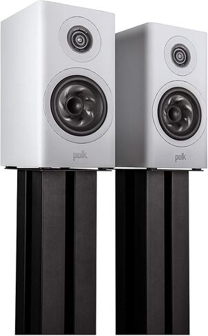 مكبر صوت صغير على رف الكتب من Polk Reserve R100 للصوت الديناميكي والمفصل للمسرح المنزلي، مكبر صوت بحلقة Pinnacle مقاس 1 بوصة ومكبر صوت مخروطي توربيني مقاس 5.25 بوصة، عالي الدقة، Dolby Atmos وIMAX محسن، قابل للتركيب على الحائط، أسود in Kuwait