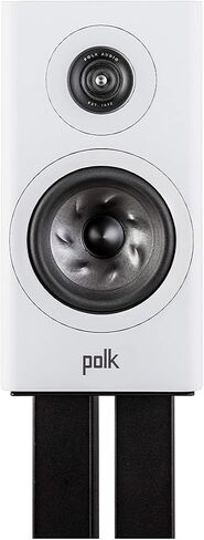 مكبر صوت صغير على رف الكتب من Polk Reserve R100 للصوت الديناميكي والمفصل للمسرح المنزلي، مكبر صوت بحلقة Pinnacle مقاس 1 بوصة ومكبر صوت مخروطي توربيني مقاس 5.25 بوصة، عالي الدقة، Dolby Atmos وIMAX محسن، قابل للتركيب على الحائط، أسود in Kuwait