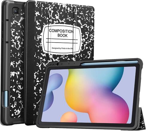 حافظة Fintie رفيعة لجهاز Samsung Galaxy Tab S6 Lite مقاس 10.4 بوصة موديل 2022/2020 (SM-P610/P613/P615/P619) مع حامل قلم S مدمج، غطاء خلفي ذكي ناعم من مادة TPU للاستيقاظ/النوم التلقائي، تكوين in Kuwait