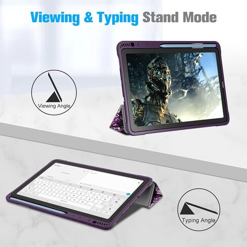 حافظة Fintie رفيعة لجهاز Samsung Galaxy Tab S6 Lite مقاس 10.4 بوصة موديل 2022/2020 (SM-P610/P613/P615/P619) مع حامل قلم S مدمج، غطاء خلفي ذكي ناعم من مادة TPU للاستيقاظ/النوم التلقائي، تكوين in Kuwait