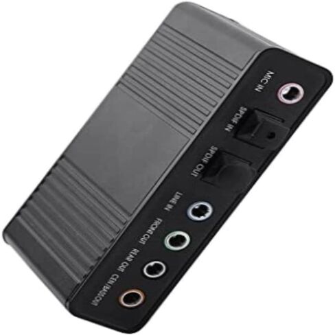 أداء الصوت الخاص بك مع بطاقة الصوت الخارجية لمحول الصوت USB التي تتميز بواجهة SPDIF الرقمية - مثالية لسماعات الرأس ومكبرات الصوت للكمبيوتر الشخصي in Saudi Arabia