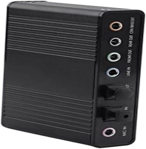 أداء الصوت الخاص بك مع بطاقة الصوت الخارجية لمحول الصوت USB التي تتميز بواجهة SPDIF الرقمية - مثالية لسماعات الرأس ومكبرات الصوت للكمبيوتر الشخصي in Saudi Arabia