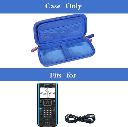 حقيبة حمل مقاومة للصدمات من Mchoi مناسبة لـ TI-84 Plus CE/TI-84 Plus/TI-Nspire CX II CAS/TI-Nspire CX II/TI-83 Plus/TI-89 Titanium/TI-85 / TI-86 آلة حاسبة الرسوم البيانية الملونة ، الحالة فقط in Saudi Arabia