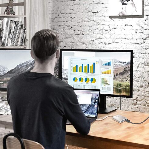 j5create USB to HDMI VGA Multi-Monitor Adapter - Supports Resolutions up to 2048 x 1152 - Compatible with Windows and Mac with USB Type-A 3.0 Port (JUA360) in Saudi Arabia
