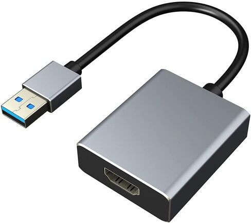 USB to HDMI Adapter, USB 3.0/2.0 to HDMI Cable Multi-Display Video Converter- PC Laptop Windows 7 8 10,Desktop, Laptop, PC, Monitor, Projector, HDTV.[Not Support Chromebook] in Kuwait