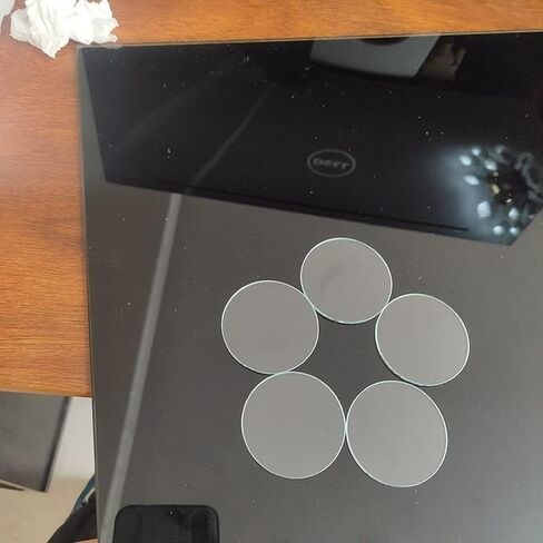 محول المجهر 1 قطعة قطر العدسة المسطحة 40 41 42 47 50 52 58 60 مم السُمك 1.8 مم ملحقات المجهر عدسة زجاجية (القطر: 47 مم، السُمك: 1.8 مم) in Kuwait