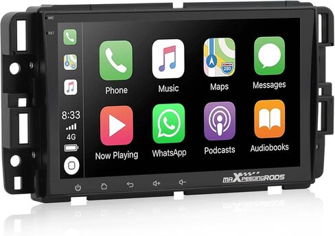 راديو ستيريو للسيارة maxpeedingrods لسيارة جي إم سي سييرا يوكون شيفروليه بويك تشيفي سيلفرادو مع Apple CarPlay اللاسلكي وAndroid Auto، شاشة لمس IPS 8 بوصة، ملاحة GPS، بلوتوث، واي فاي، SWC، 2G+32G in Kuwait