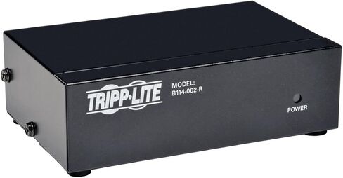 Tripp Lite 2-Port DVI Splitter with Audio and Signal Booster, Single Link 1920x1200 at 60Hz / 1080p (DVI F/2xF)(B116-002A) in Saudi Arabia