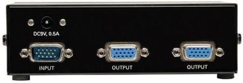 Tripp Lite 2-Port DVI Splitter with Audio and Signal Booster, Single Link 1920x1200 at 60Hz / 1080p (DVI F/2xF)(B116-002A) in Saudi Arabia