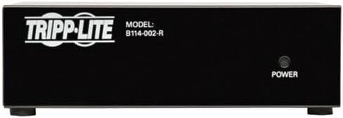 Tripp Lite 2-Port DVI Splitter with Audio and Signal Booster, Single Link 1920x1200 at 60Hz / 1080p (DVI F/2xF)(B116-002A) in Saudi Arabia