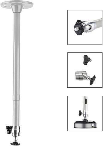 حامل تثبيت لسقف آلة العرض Ivosmart Universal LCD/DLP لكاميرا العرض الصغيرة مع عمود 9.2 بوصة in Kuwait