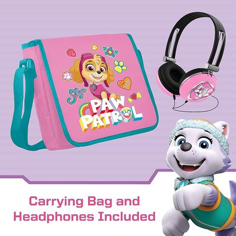 PAW Patrol 7" Portable DVD Player with Matching Headphones and Carrying Bag, Compatible with CDs, DVDs, USB and SD Card, Swivel Screen, (NKPDVD701SK) in Saudi Arabia