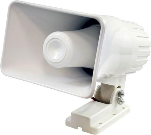 Pyle PHSP4 6" 50W Indoor/Outdoor Waterproof Home PA Horn Speaker, White, 2 Pack with Mounting Bracket and Hardware in Saudi Arabia