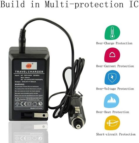 DSTE Replacement for 2X BXM-10 Li-ion Battery + DC175 Travel and Car Charger Adapter Compatible XiaoYi YI-M1 Mirrorless Camera in Saudi Arabia