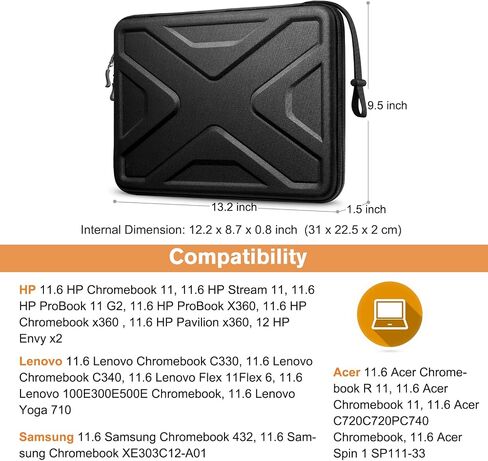 SITHON Hard Shell Tablet Sleeve Case for 2026 iPad Air 11-inch (M4/M3/M2) | Tablet Carrying Sleeve for iPad (A16) 11th 2025, 11 Inch Pro M5/M4, 10.9"/10.2" i-Pad 10/9th Gen, 10.9" i-Pad Air 5/4th in Kuwait