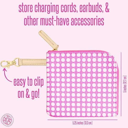 Lilly Pulitzer Padded Tech Sleeve with Small Zip Pouch for Accessories, Cute Laptop Case for Women, Tablet Bag or 13 Inch Laptop Sleeve, Me and My Zesty in Kuwait