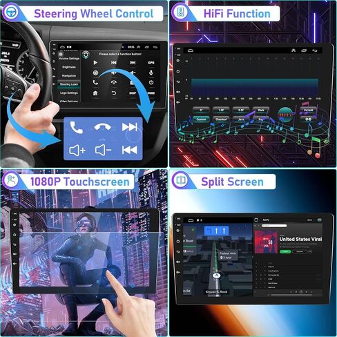 ستيريو سيارة أندرويد لسوبارو فورستر 2016 2017 2018 مع أبل كاربلاي اللاسلكي أندرويد أوتو 9 بوصة شاشة تعمل باللمس راديو السيارة مع بلوتوث نظام تحديد المواقع والملاحة واي فاي SWC FM كاميرا احتياطية ميكروفون in Kuwait
