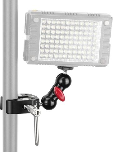 كامفيت مشبك سوبر كراب مع راس كروي صغير دوار لكاميرا ضوء فلاش LED (مقبض احمر، عبوتان) - 3122 in Saudi Arabia