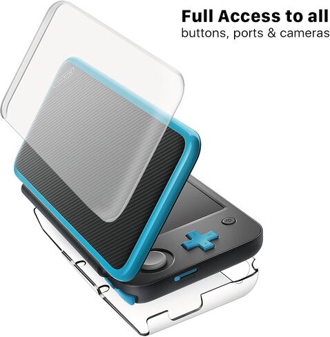 جراب جديد لجهاز نينتندو 2DS XL LL من تي ان بي - غطاء حماية صلب شفاف للغاية مضاد للخدش لجهاز نينتندو 2DS XL LL الجديد 2017 in Saudi Arabia
