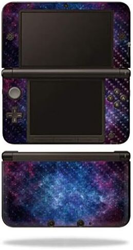 MightySkins Carbon Fiber Skin for Nintendo 3DS XL Original (2012-2014) - Aurora Borealis | Protective, Durable Textured Carbon Fiber Finish | Easy to Apply, Remove, and Change Styles | Made in The USA in Kuwait