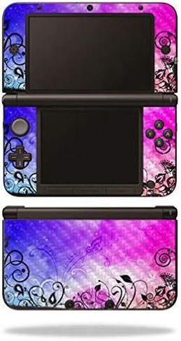 MightySkins Carbon Fiber Skin for Nintendo 3DS XL Original (2012-2014) - Aurora Borealis | Protective, Durable Textured Carbon Fiber Finish | Easy to Apply, Remove, and Change Styles | Made in The USA in Kuwait