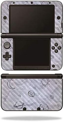 MightySkins Carbon Fiber Skin for Nintendo 3DS XL Original (2012-2014) - Aurora Borealis | Protective, Durable Textured Carbon Fiber Finish | Easy to Apply, Remove, and Change Styles | Made in The USA in Kuwait