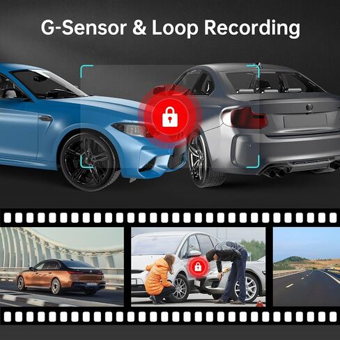 LINGDU D100 Smart Dash Cam for Cars, 2K Dash Cam with GPS WI-FI, Car Camera with 0.96" LCD Display, Night Vision, WDR, Parking Mode, Loop Recording, G-Sensor, 150° Wide Angle in Kuwait