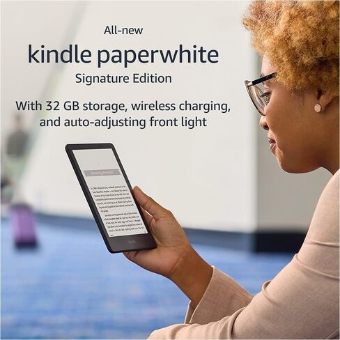 Certified Refurbished Kindle Paperwhite Signature Edition (32 GB) – With a 6.8" display, wireless charging, and auto-adjusting front light – Without Ads in Saudi Arabia